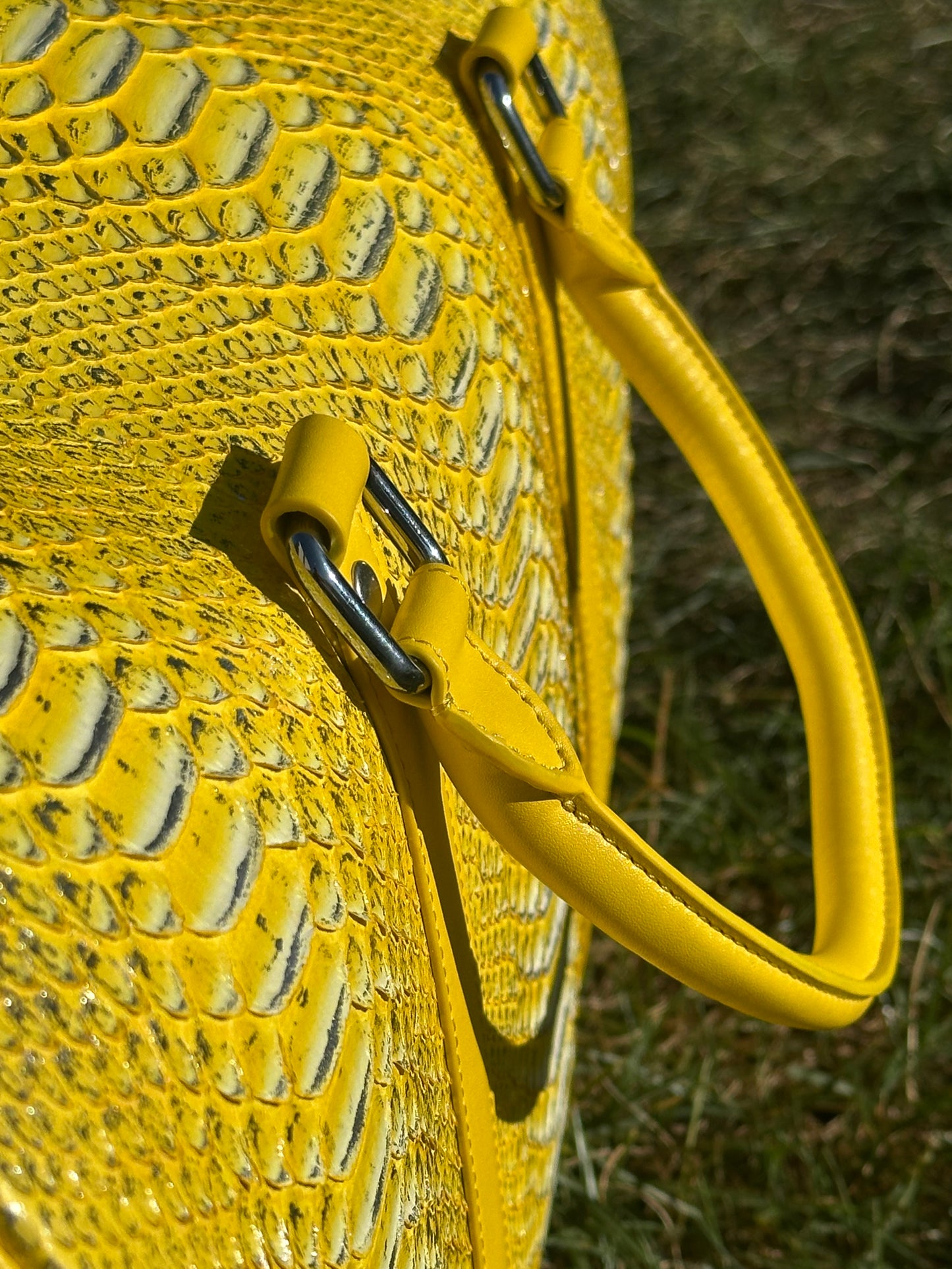 1 ‘Metallic Sun’ Python Duffle