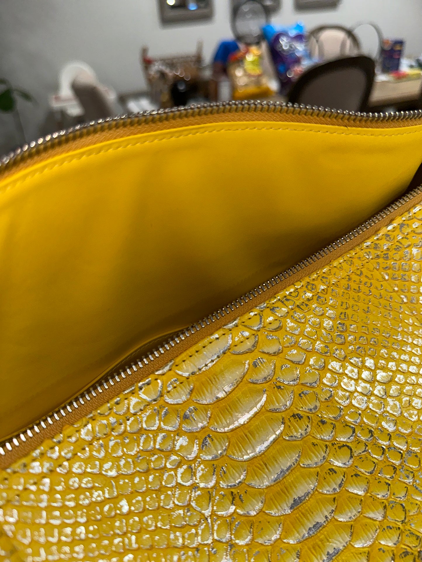 1 ‘Metallic Sun’ Python Duffle