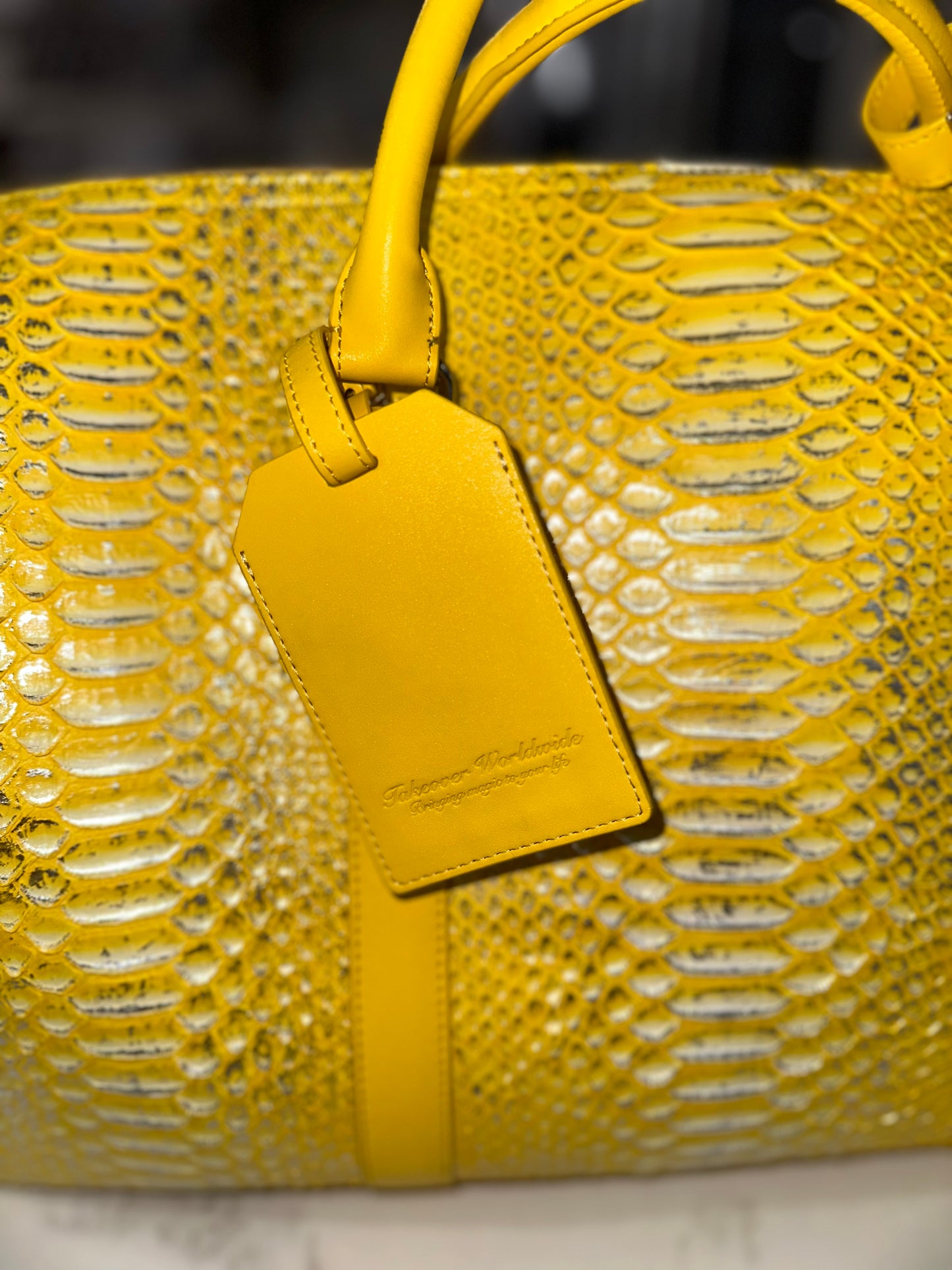 1 ‘Metallic Sun’ Python Duffle